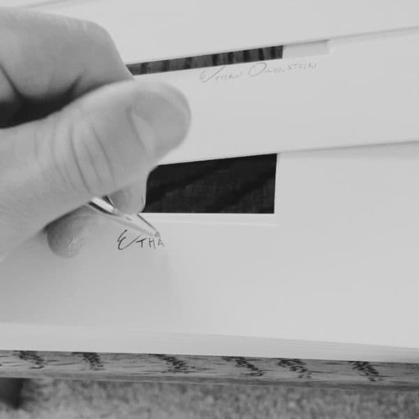 Signing Mats for a local batch of Wave Arcade prints